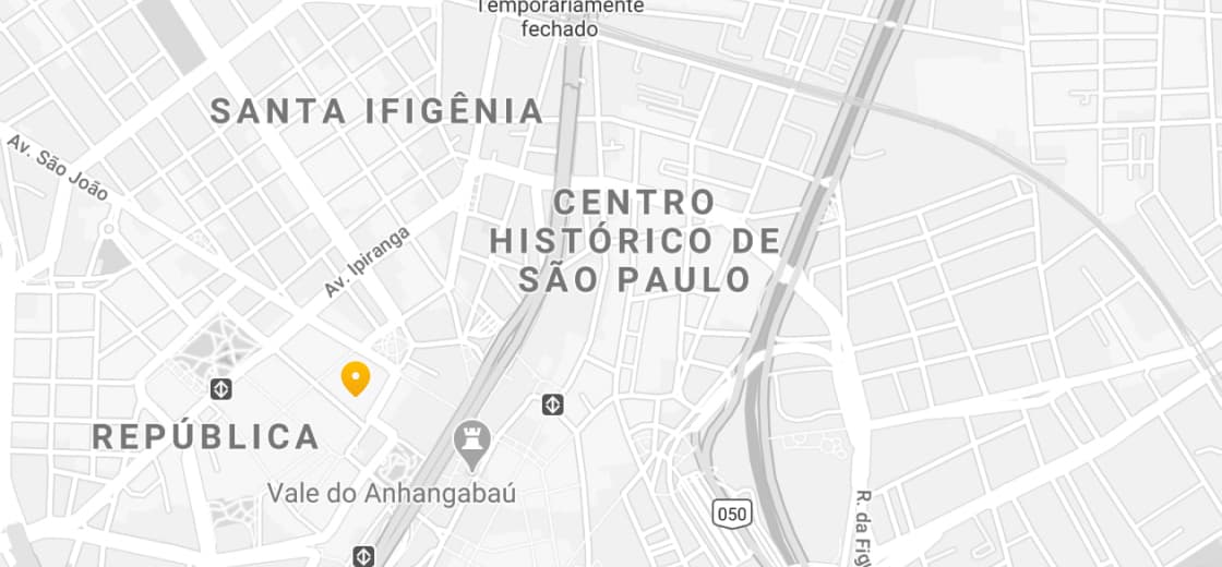 mapa marcando o endereço em rua ali perto 999 São Paulo - SP